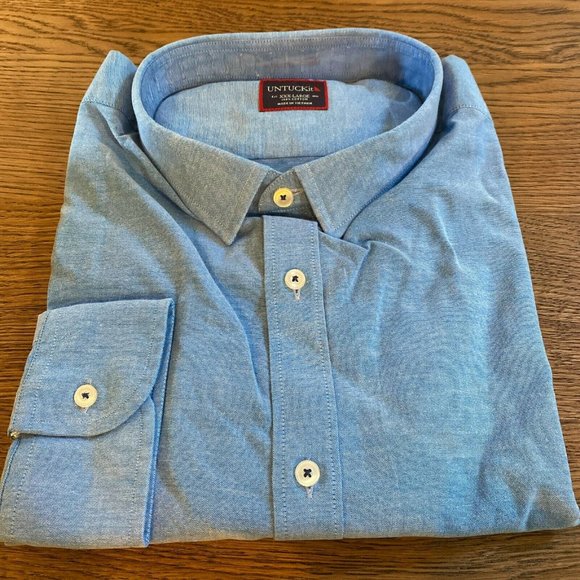 UNTUCKit Other - UNTUCKit Providence  3XL Light Blue Shirt